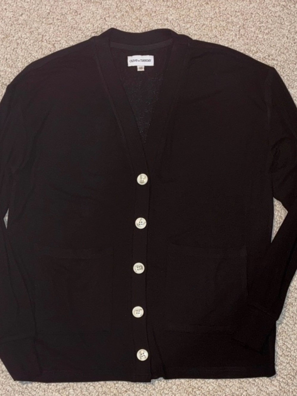 Olive & Tuesday Women’s Black Cardigan